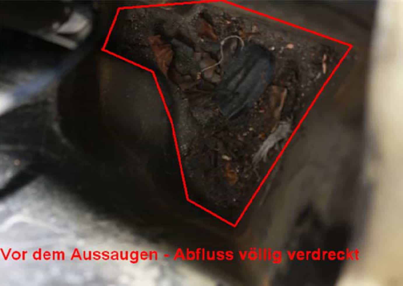 BMW Z4 E85: verstopfter Abfluss